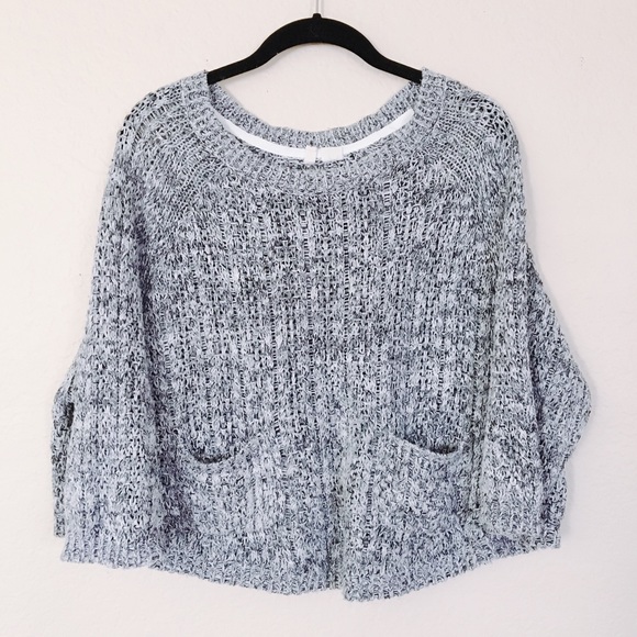 Anthropologie Tops - Anthropologie | Moth Gray, B&W Knit Sweater Top